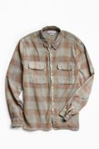 Urban Outfitters Uo Eliso Overdyed Flannel Button-down Shirt