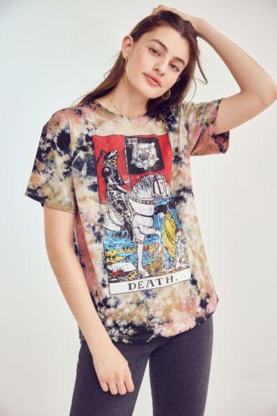 Urban Outfitters Death Tarot Tie-dye Tee