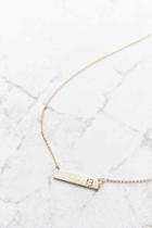 Urban Outfitters Initial Bar Necklace,b,one Size