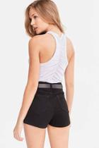 Urban Outfitters Truly Madly Deeply Ruched-back Tank Top,grey,l