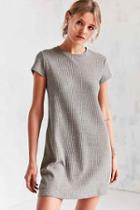 Urban Outfitters Bdg Waffle Tee Dress,grey,l