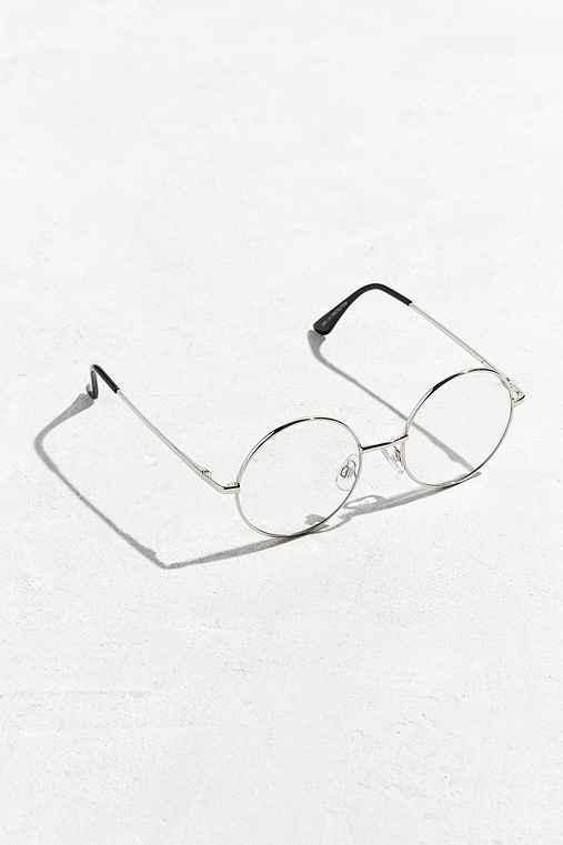 Urban Outfitters Metal Round Readers,silver,one Size