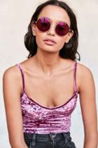 Urban Outfitters Ray-ban The Ja-jo Round Sunglasses,red,one Size