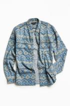 Urban Outfitters Uo Denim Blanket Stripe Button-down Shirt
