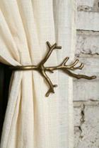 Urban Outfitters Branch Curtain Tie-back,antique Brass,one Size