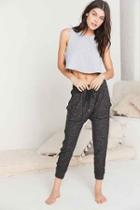 Urban Outfitters Out From Under Don't Wait Cozy Fleece Jogger Pant,black,l
