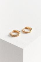 Urban Outfitters 18k Gold Plated Rhinestone Hoop Earring