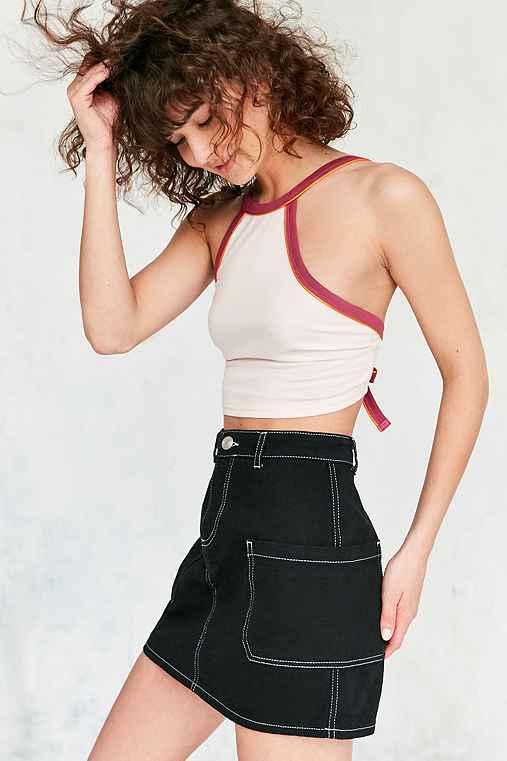 Urban Outfitters Bdg Game On Tie-back Tank Top,pink,xs