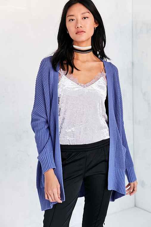 Urban Outfitters Bdg Parker Cardigan,dark Purple,xs