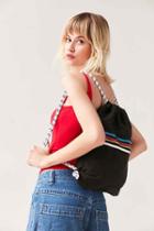 Urban Outfitters Vans Be Cool Drawstring Backpack,black,one Size