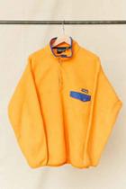 Urban Outfitters Vintage Patagonia Orange Fleece Pullover Jacket,assorted,one Size