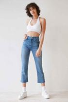Urban Outfitters Bdg Kick Flare High-rise Cropped Jean - Stone Bleach,light Blue,32