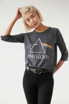 Urban Outfitters Junk Food Graphic Raglan Tee,washed Black,xs