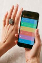 Urban Outfitters Ringly Dive Bar Smart Ring,grey,7