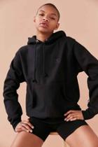 Urban Outfitters Champion + Uo Monochrome Reverse Weave Hoodie Sweatshirt,black,s