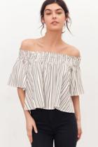 Urban Outfitters Kimchi Blue Smocked Off-the-shoulder Top