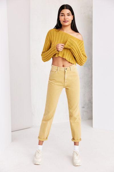 Urban Outfitters Bdg Mom Jean - Mustard