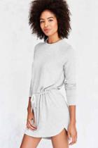 Urban Outfitters Silence + Noise Hudson Sweatshirt Dress,light Grey,s