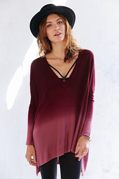Pins And Needles Dip-dye Tunic Top