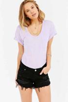 Urban Outfitters Truly Madly Deeply Scoopneck Slouch Pocket Tee,lilac Breeze,s
