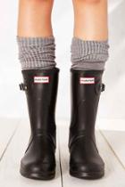 Urban Outfitters Hunter Original Short Rain Boot,black,6