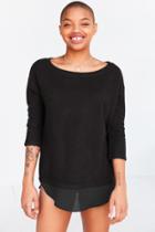 Urban Outfitters Silence + Noise Aimee Chiffon Shirttail Pullover Top