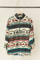 Urban Outfitters Vintage Patagonia Neutral Pattern Fleece Pullover Jacket,assorted,one Size