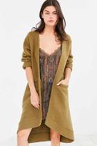 Urban Outfitters Out From Under Saratoga Open Cardigan,olive,m/l