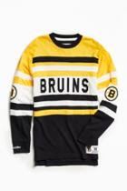Urban Outfitters Mitchell & Ness Nhl Open Net Boston Bruins Long Sleeve Tee