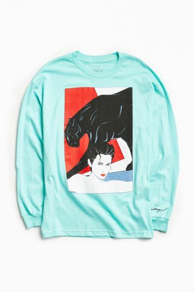 Urban Outfitters Patrick Nagel Panther Long Sleeve Tee