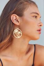 Zhuu Palm Tree Drop Earring