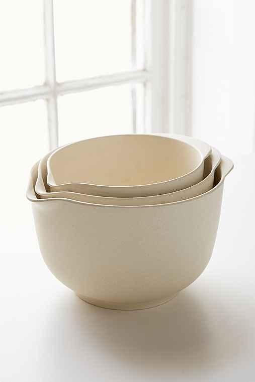 Urban Outfitters Bamboozle Mixing Bowl Set,cream,one Size