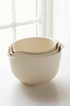 Urban Outfitters Bamboozle Mixing Bowl Set,cream,one Size