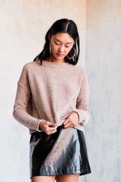 Silence + Noise Velvet Chenille Pullover Sweater
