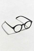Urban Outfitters Uo Plastic Round Readers,black,one Size