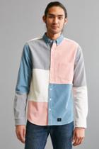 Urban Outfitters Lazy Oaf Patchwork Corduroy Button-down Shirt