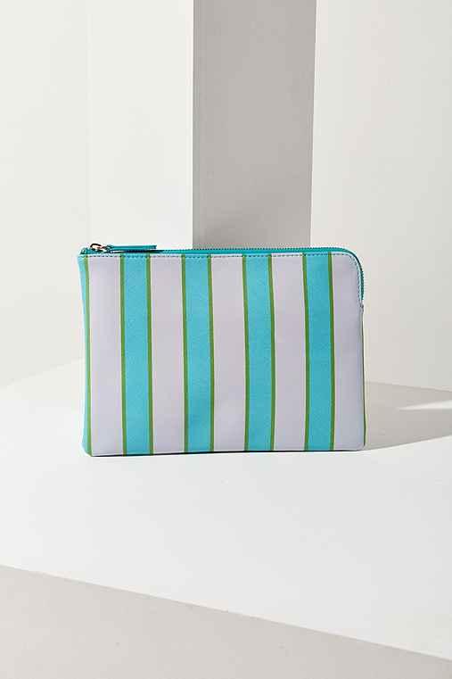 Urban Outfitters Striped Pouch,blue,one Size
