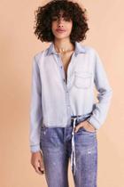 Urban Outfitters Bdg Clara Denim Button-down Shirt,light Blue,s