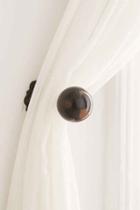 Urban Outfitters Plum & Bow Rita Curtain Tie-back,black,one Size