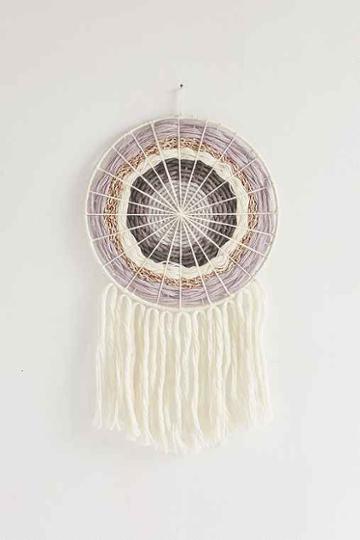 Urban Outfitters Magical Thinking Rudosso Wrapped Yarn Dream Catcher,cream,one Size