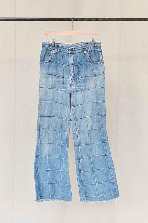 Urban Outfitters Vintage Patched Flare Jean,assorted,one Size