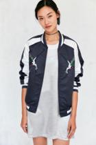 Urban Outfitters Silence + Noise Birds Of Paradise Embroidered Bomber Jacket
