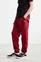 Urban Outfitters Fila Velour Track Pant,red,l