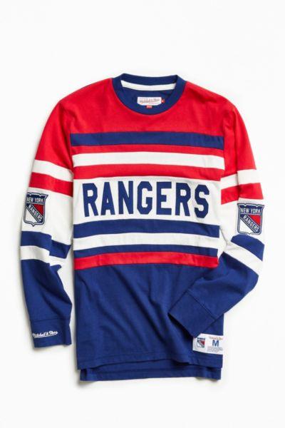 Mitchell & Ness Mitchell & Ness Nhl Open Net New York Rangers Long Sleeve Tee
