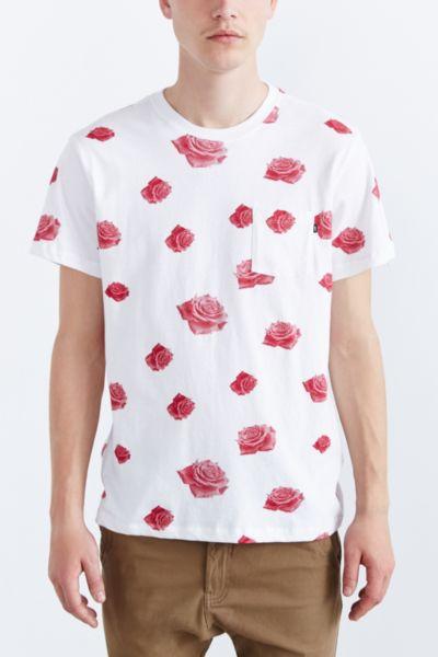 Obey Roses Pocket Crew Neck Tee