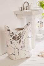 Urban Outfitters Marble Standing Laundry Bag Hamper,black & White,one Size
