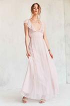 Urban Outfitters Cleobella Auden Cutout Maxi Dress,rose,l