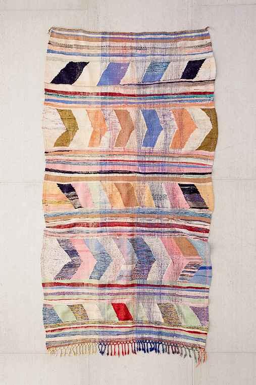 Urban Outfitters One-of-a-kind 5x9 Moroccan Flat Weave Rug,multi,one Size