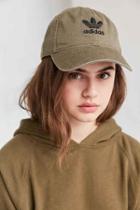 Urban Outfitters Adidas Originals Relaxed Strapback Baseball Hat,olive,one Size