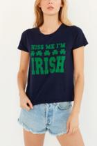 Urban Outfitters Truly Madly Deeply Kiss Me I'm Irish Tee